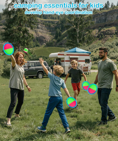 Toddler Toys Toss and Catch Ball Set Valentines Day Gifts for Kids Toddler, Toys for 3 4 5 6 7 8 Year Old Boys Girls Birthday Gift, Yard Outdoor Games for Kid Ages 4-8 8-12 Beach Pool