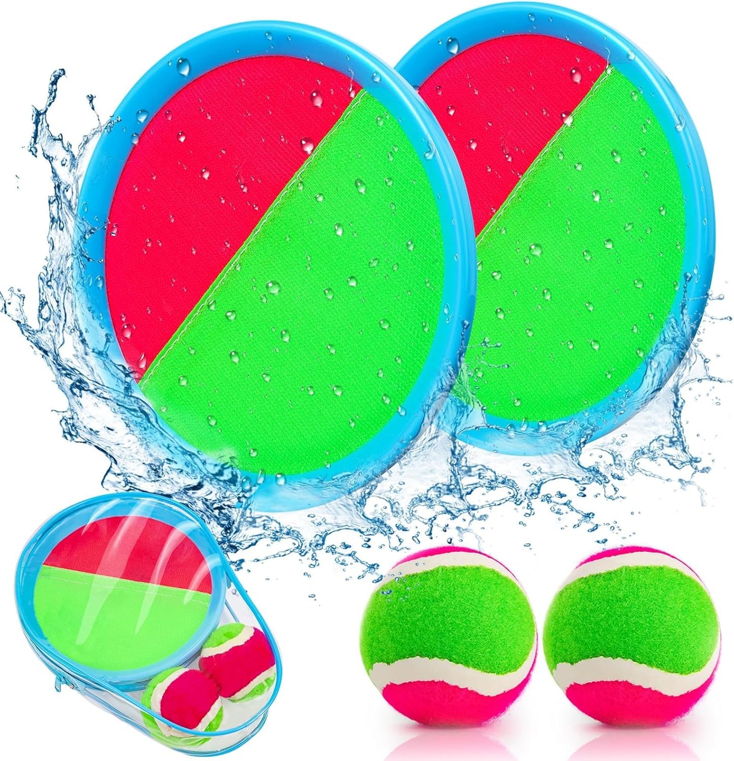 Toddler Toys Toss and Catch Ball Set Valentines Day Gifts for Kids Toddler, Toys for 3 4 5 6 7 8 Year Old Boys Girls Birthday Gift, Yard Outdoor Games for Kid Ages 4-8 8-12 Beach Pool