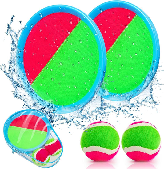 Toddler Toys Toss and Catch Ball Set Valentines Day Gifts for Kids Toddler, Toys for 3 4 5 6 7 8 Year Old Boys Girls Birthday Gift, Yard Outdoor Games for Kid Ages 4-8 8-12 Beach Pool