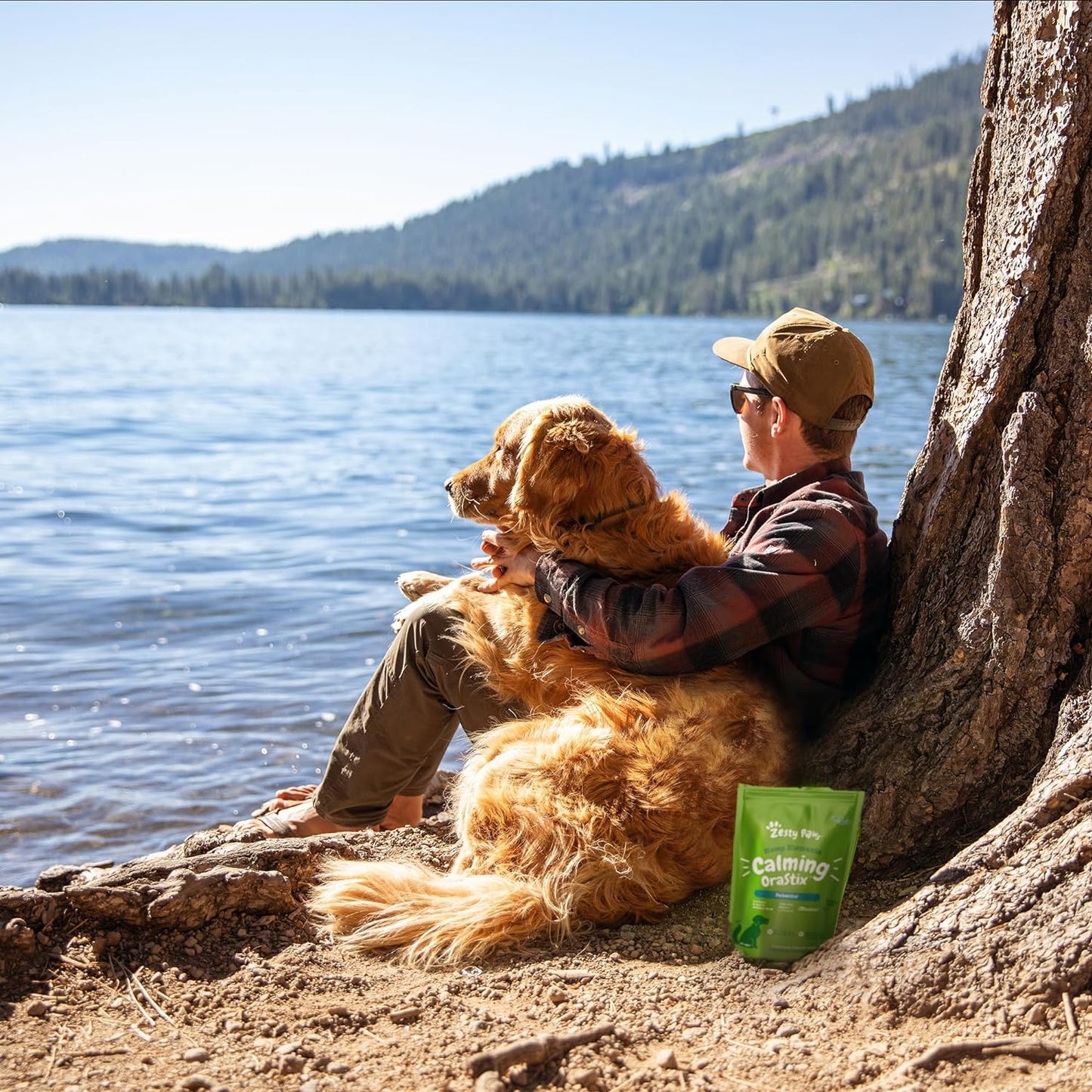 Zesty Paws Calming Orastix for Dogs - Dental Sticks for Stress and Anxiety Relief with Hemp Melatonin Chamomile Dog Tartar Teeth Cleaning Calm Composure for Fireworks and Thunderstorms