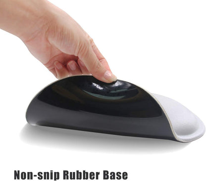 Ergonomic Keyboard Mouse Pad Wrist Support Set - Anti-Slip Keyboard Mice Mat Wrist Rest for Laptop/Computer Gaming/Office - Durable & Comfortable for Easy Typing & Pain Relief(Kwrp-Gray)
