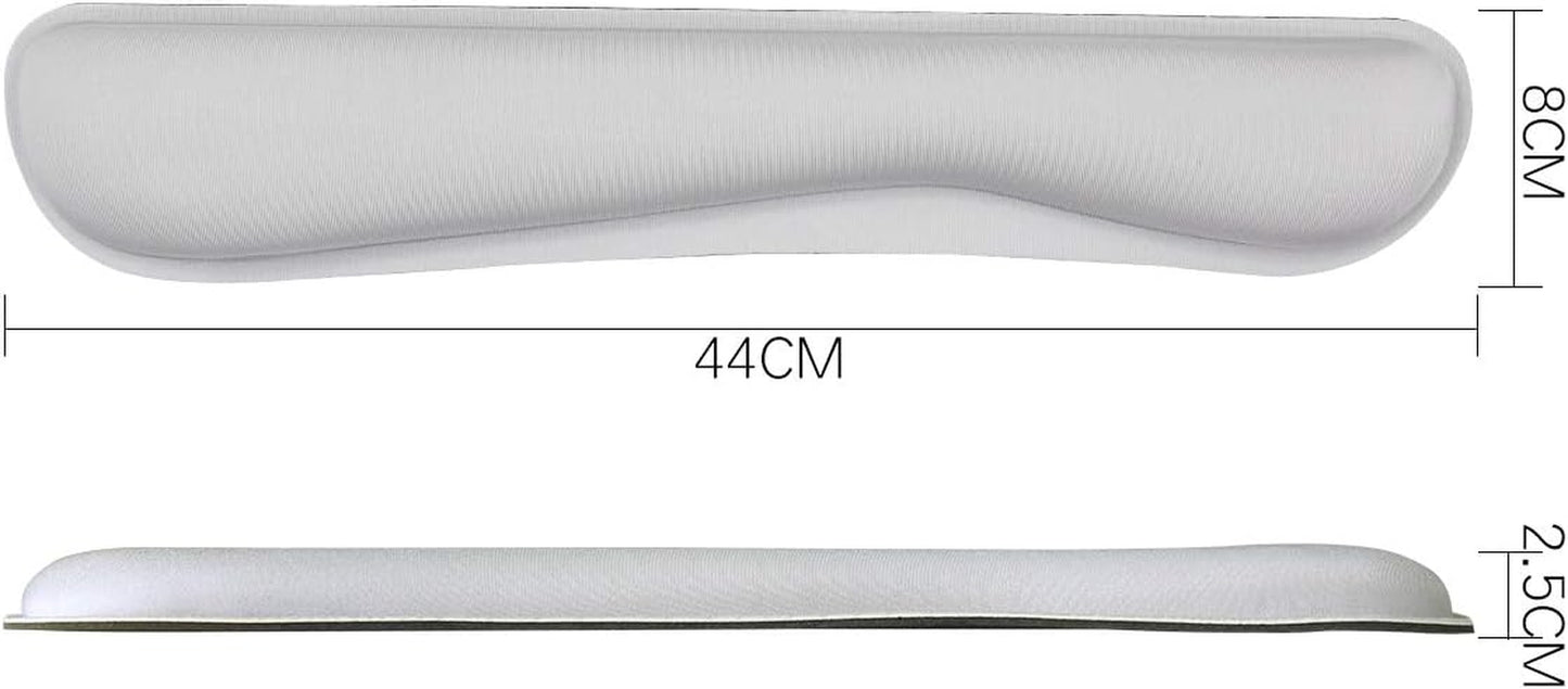 Ergonomic Keyboard Mouse Pad Wrist Support Set - Anti-Slip Keyboard Mice Mat Wrist Rest for Laptop/Computer Gaming/Office - Durable & Comfortable for Easy Typing & Pain Relief(Kwrp-Gray)