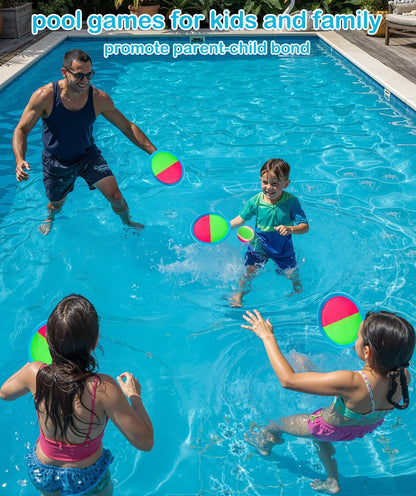 Toddler Toys Toss and Catch Ball Set Valentines Day Gifts for Kids Toddler, Toys for 3 4 5 6 7 8 Year Old Boys Girls Birthday Gift, Yard Outdoor Games for Kid Ages 4-8 8-12 Beach Pool