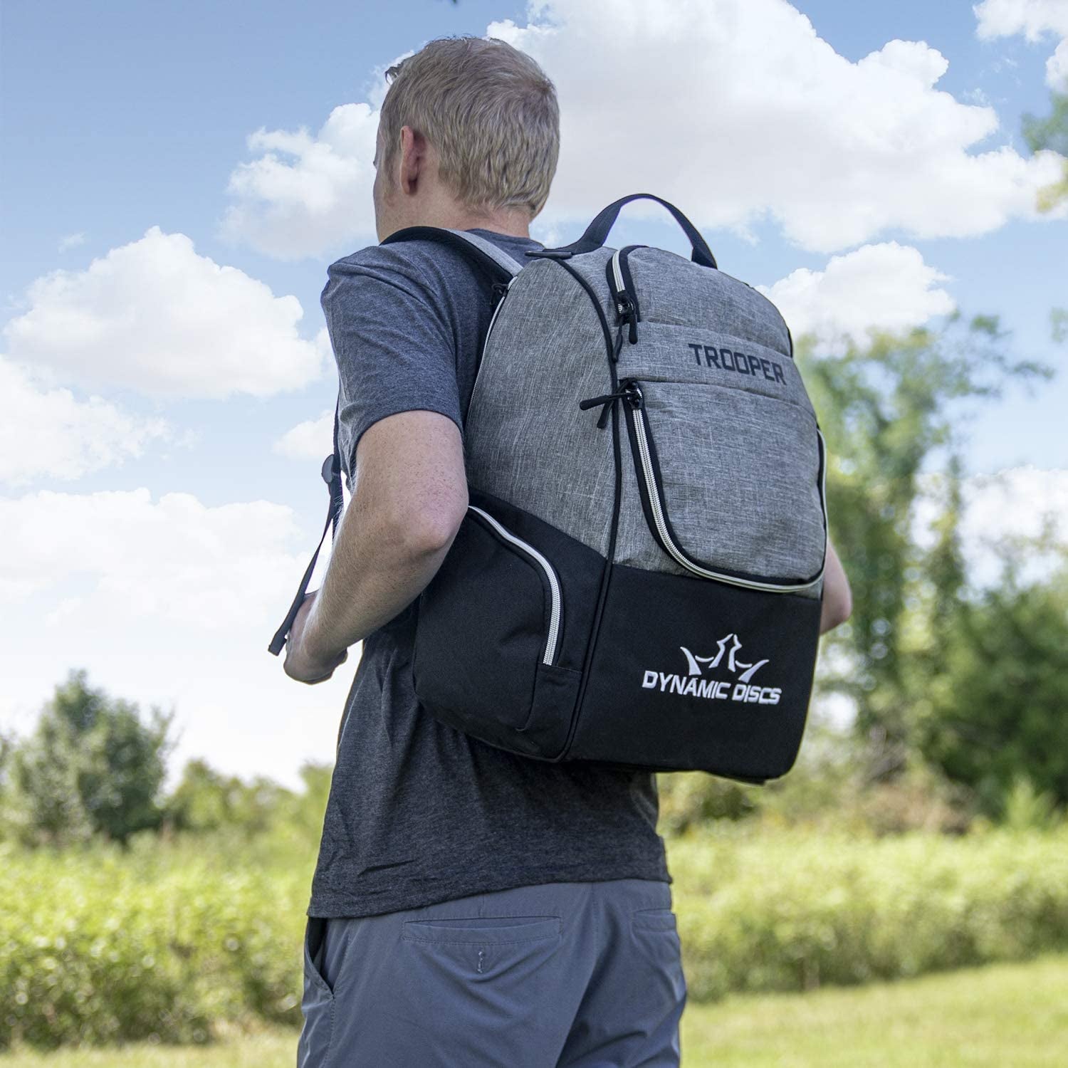 Trooper Disc Golf Backpack | Frisbee Disc Golf Bag with 18+ Disc Capacity | Introductory Disc Golf Backpack | Lightweight and Durable